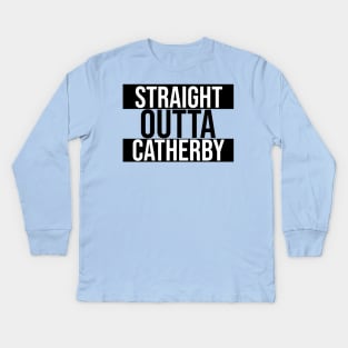 Straight Outta Catherby Kids Long Sleeve T-Shirt